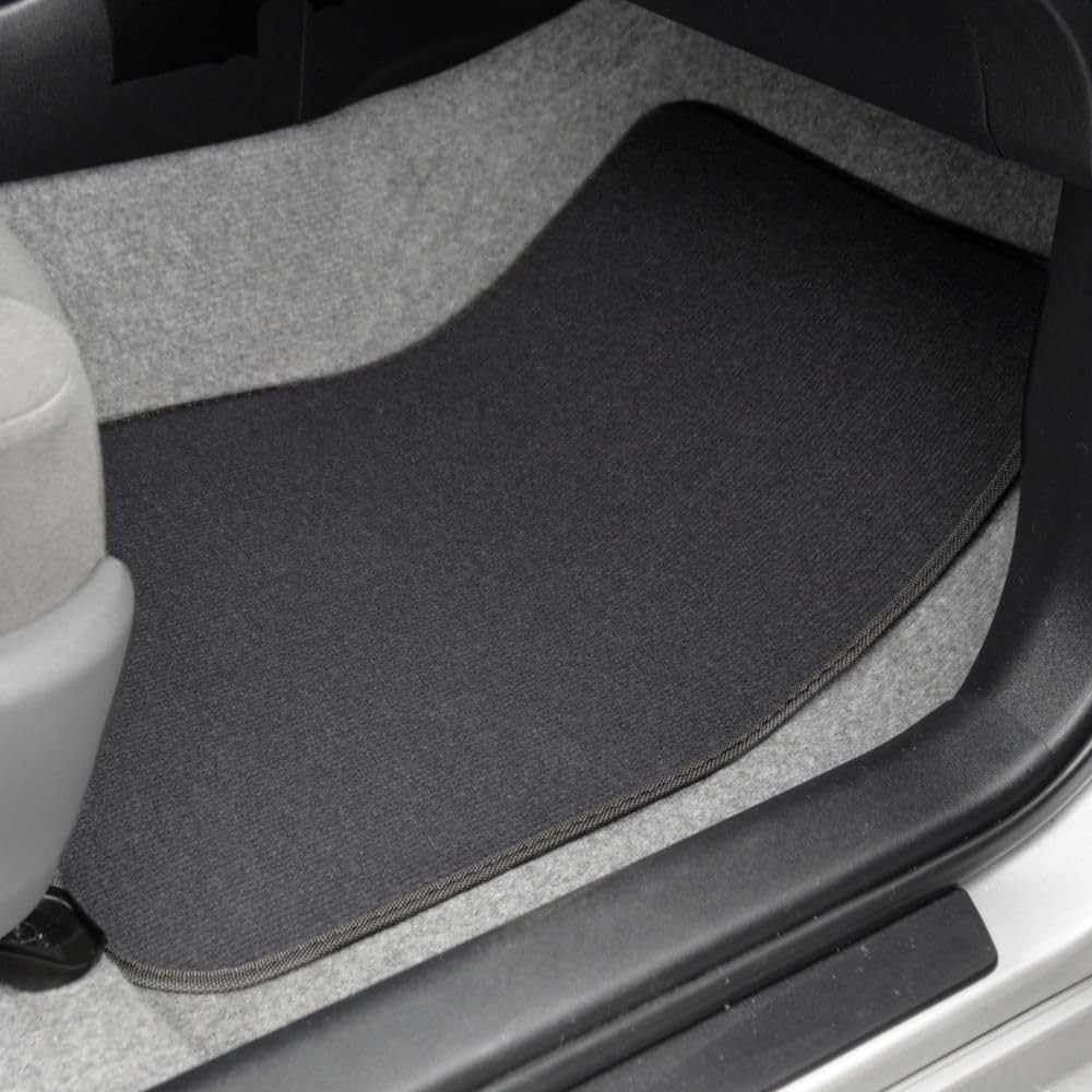 Set of 4 Grey Nylon Rubber Carpet Car Floor Mats Front Rear 11.5×16.5 MT-100