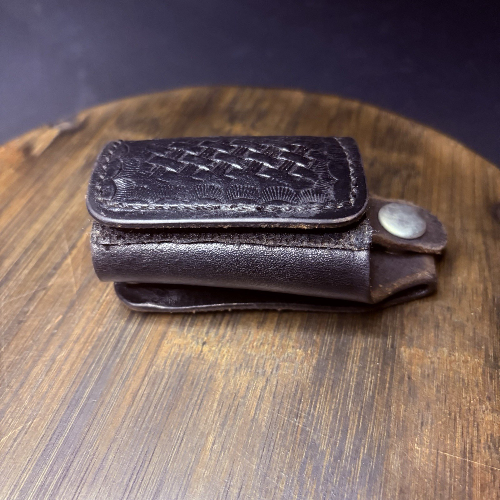 Bianchi Key Ring Pouch, Quite Key Keeper, Hook And Loop Closure