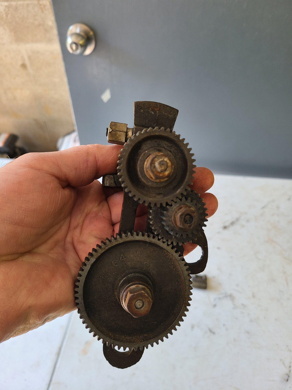 Atlas 618 6″ Lathe Lead Screw & Feed Gear Assembly L9-35x ??? See Details