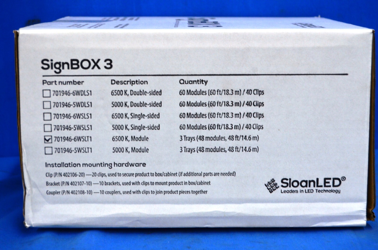 SING BOX 3 LED LIGHTING MODULES 144 PCS