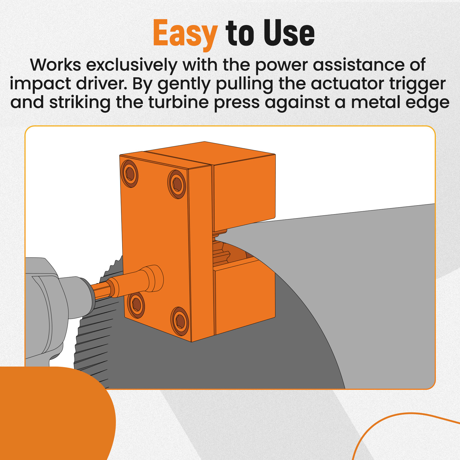 C5A2 Impact Power Assisted Crimper For Malco C5A2 Crimping Tool Impact Driver