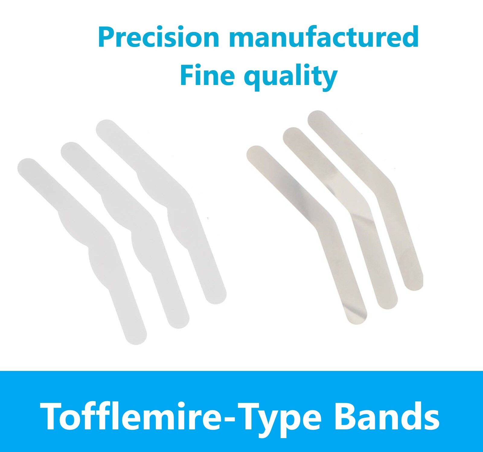 Dental Tofflemire Matrix Bands Universal Adult /Pedo #13, #1, #2, $3 Soft End