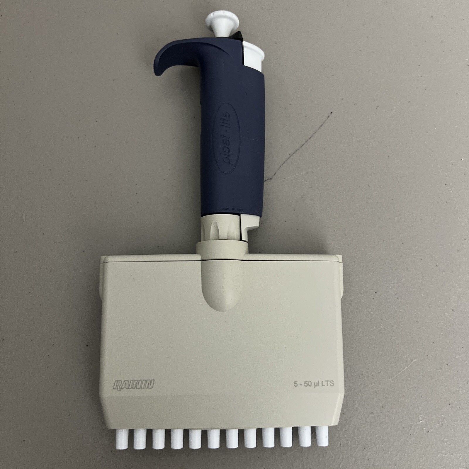 NICE Rainin Pipet-Lite 12 Channel Multichannel L50 Pipette LTS Pipetman