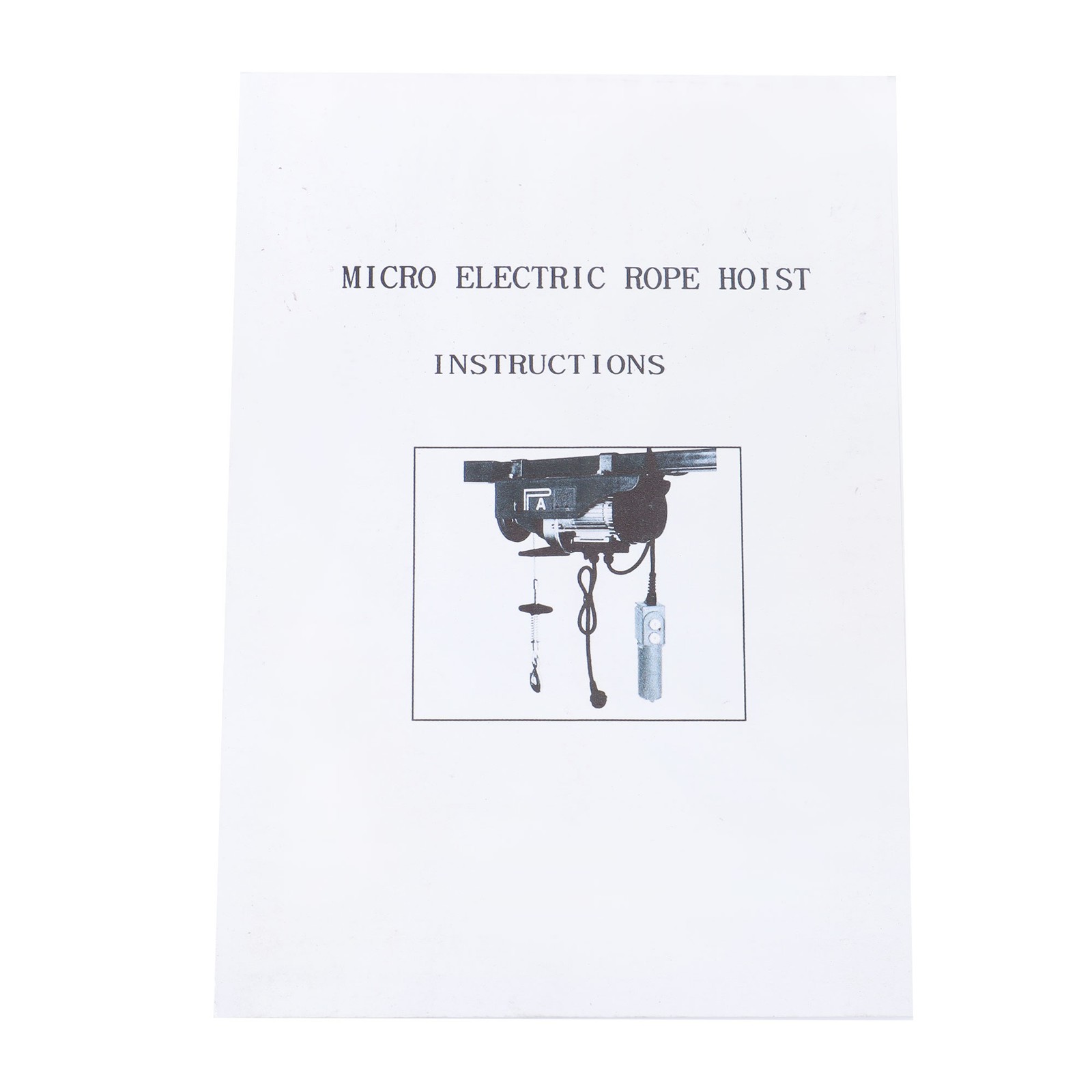 1320lbs Mini Electric Hoist PA600 & Wireless Remote Control 110V Height 20-40ft