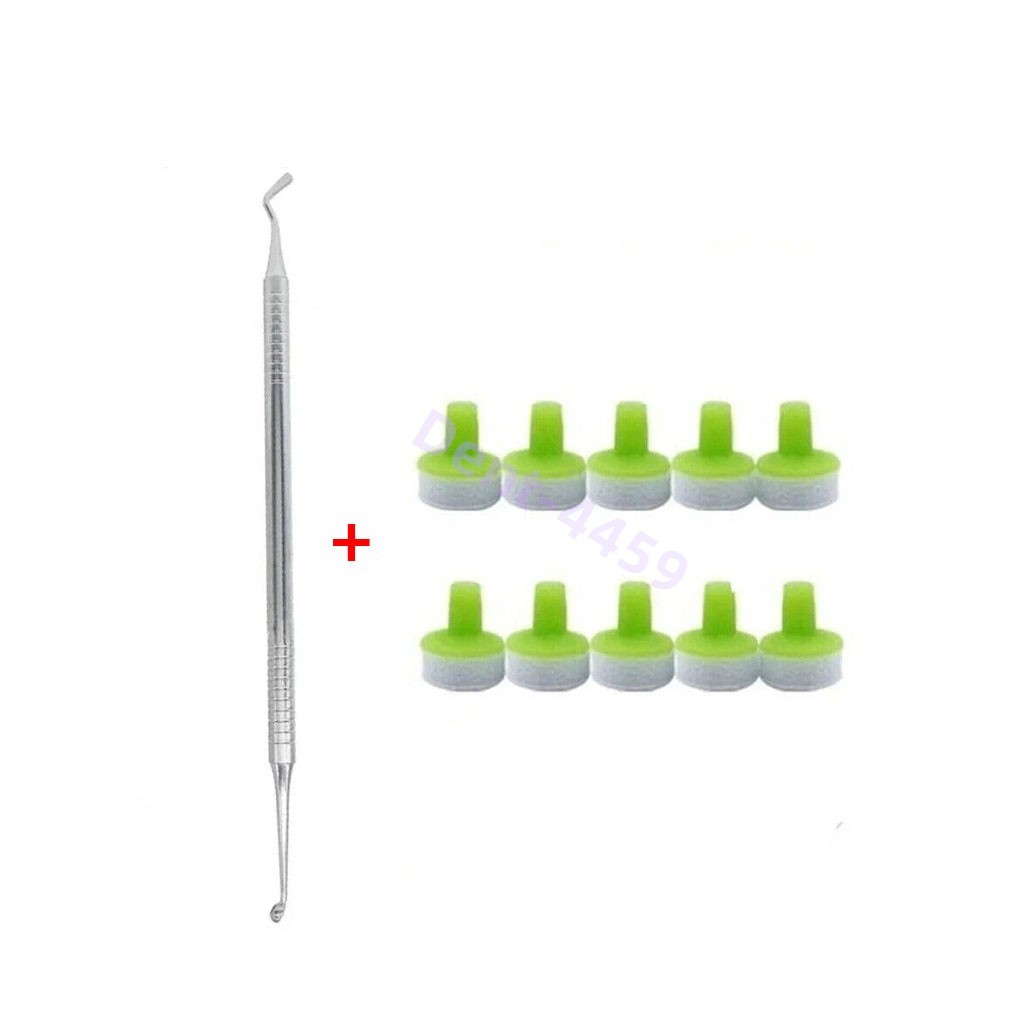 Dental OptraSculpt Veneer Composite Resin Filling Spatula Handle Foam Pads Kit