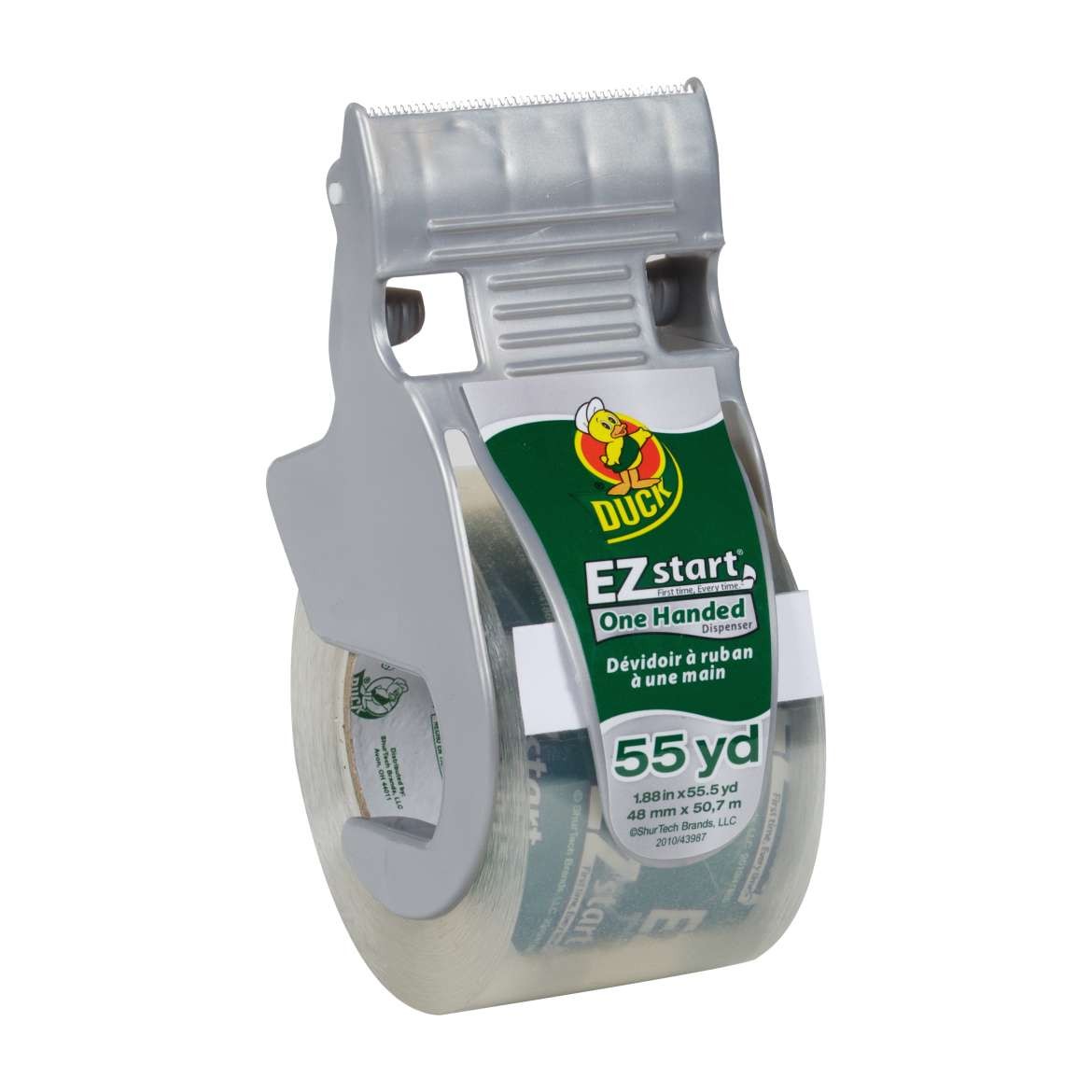 Duck Brand EZ Start Packaging Tape: 1.88 in. x 54.6 yds. (Clear) +with dispenser
