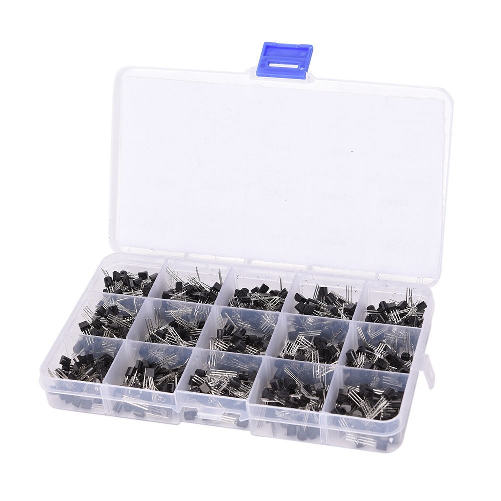 600pcs TO-92 Assortment NPN PNP DIY kit 15 value Transistor
