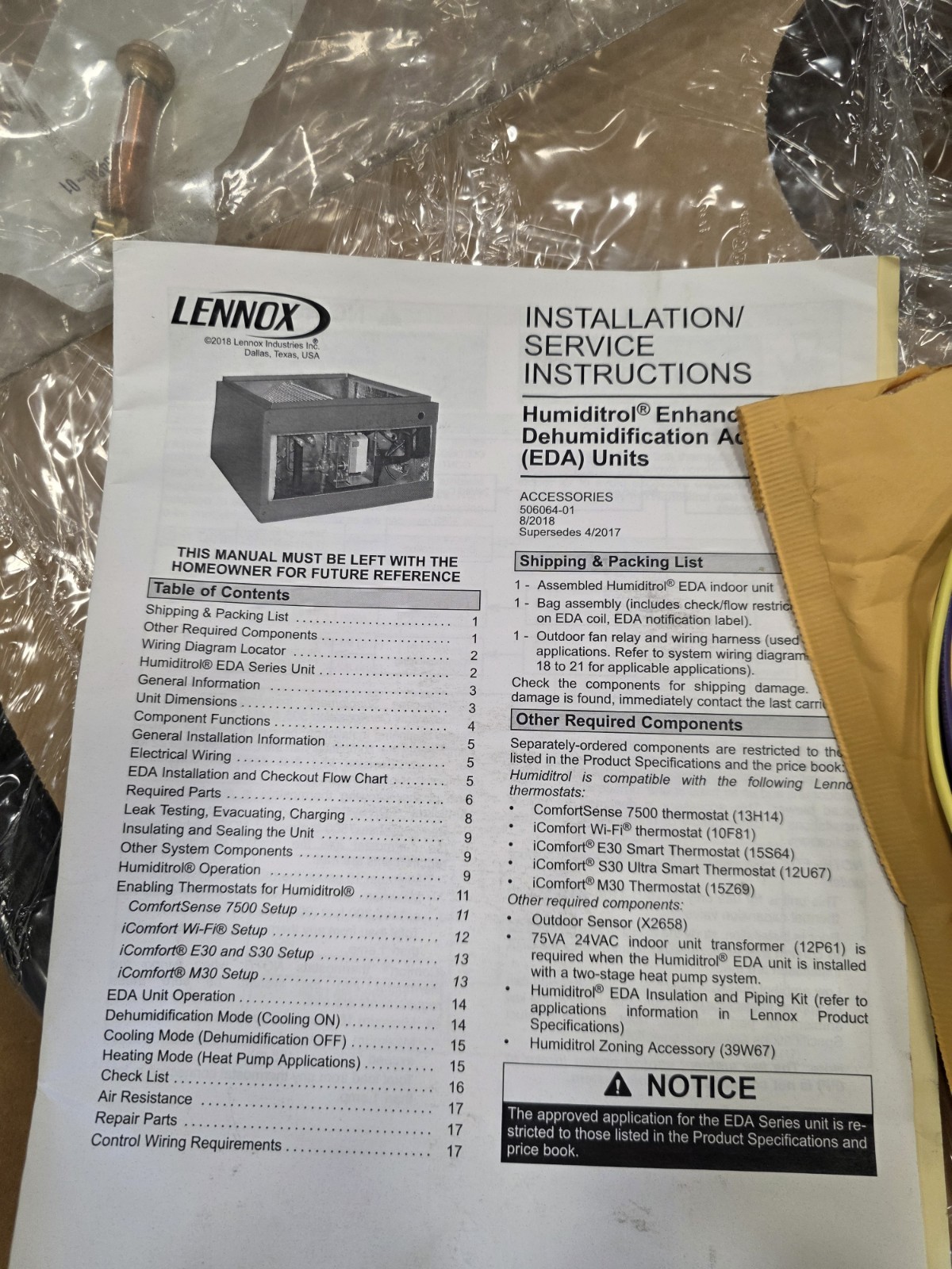 NEW Lennox 14HPX-024 Air Conditioner 2 Ton With CBA38MV Air Handler, 410A, 230V
