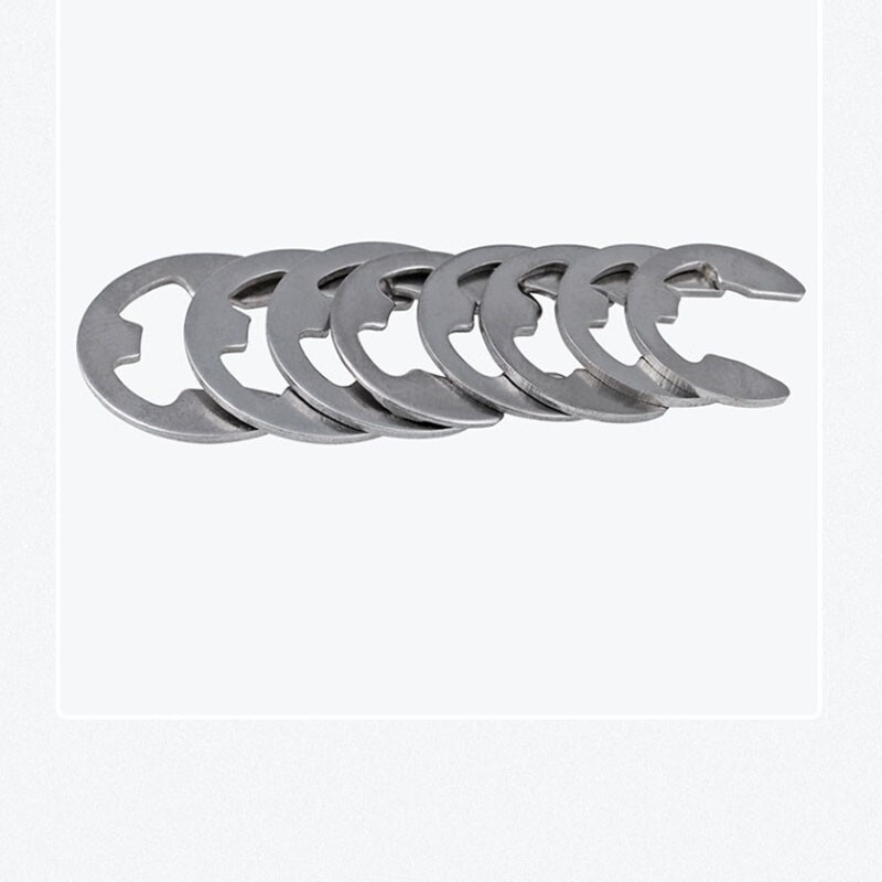1.2mm-24mm C-Clip External E-Clip Retaining Washers Stainless Steel/Nickel/Black