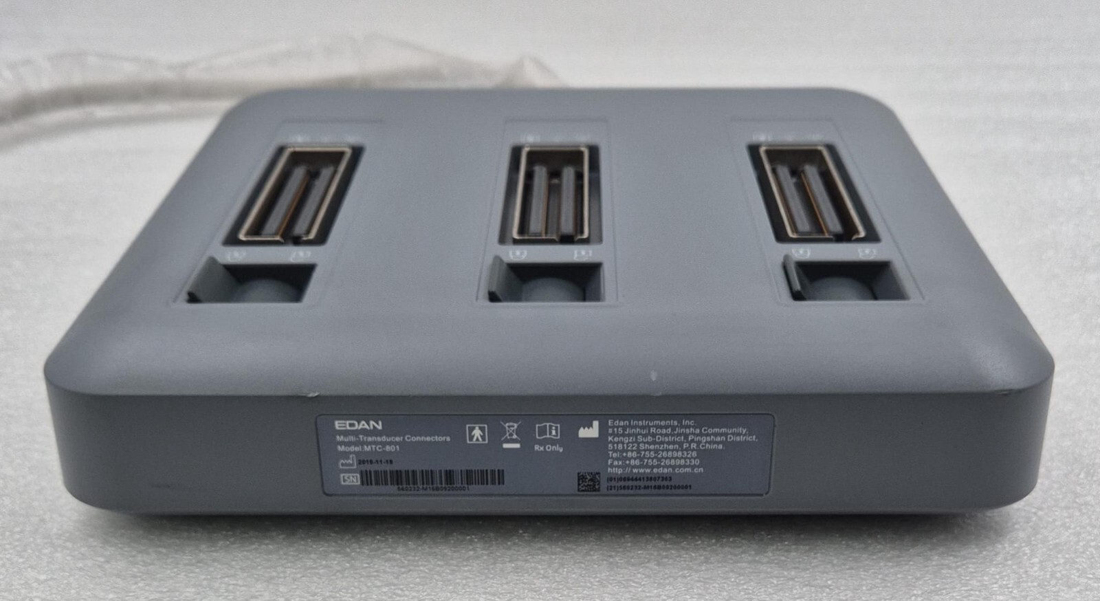 EDAN Multi-Transducer Connectors MTC-801 Ultrasound Probe HUB Acclarix AX4 AX7