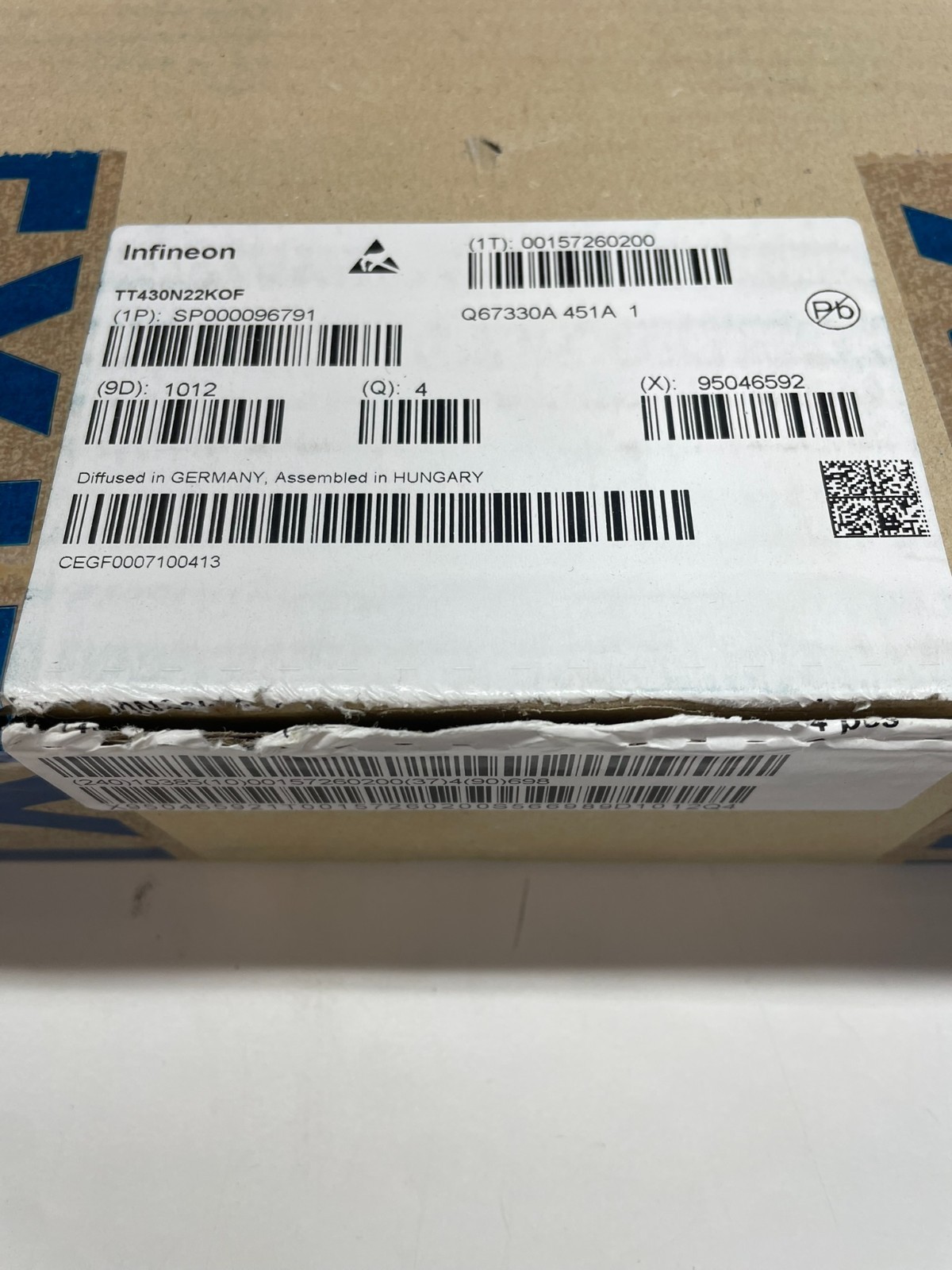 Original Infineon TT430N22KOF Power Module 2200V, 430A