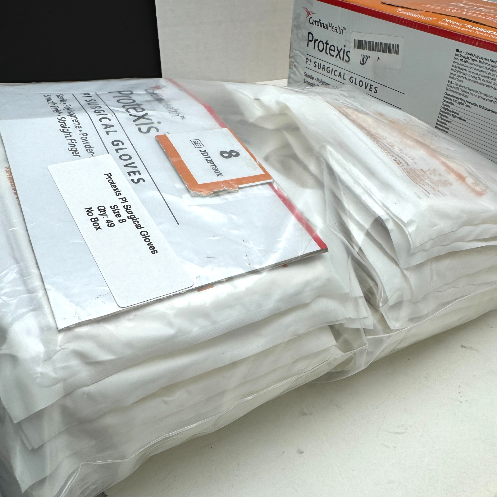 (x99) Protexis PI Surgical Sterile Powder Free Sz 8 Gloves 2D72PT80X, 2027 READ