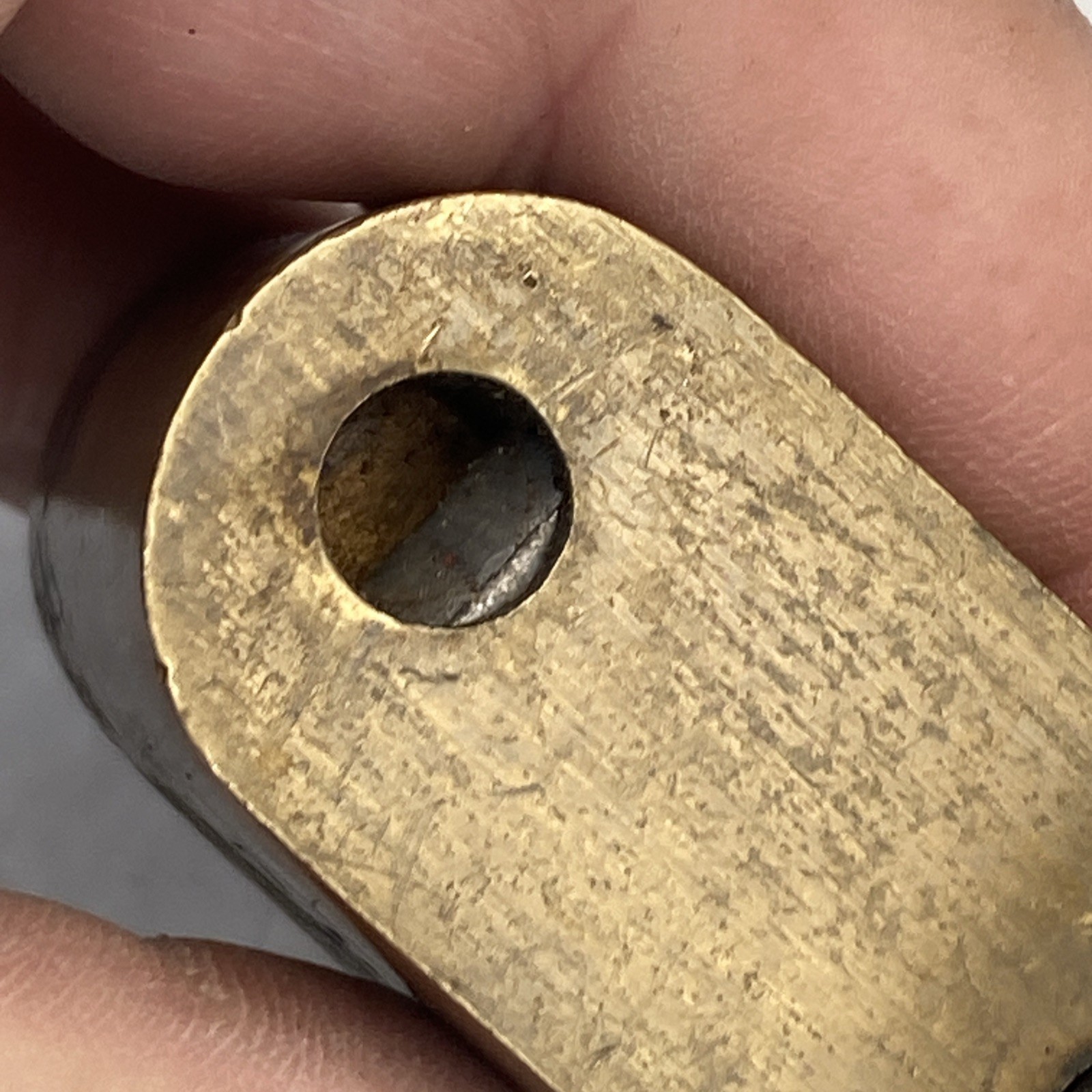 Vtg Master Case Hard Solid Brass 175 4 digit Combination Padlock Unknown Code