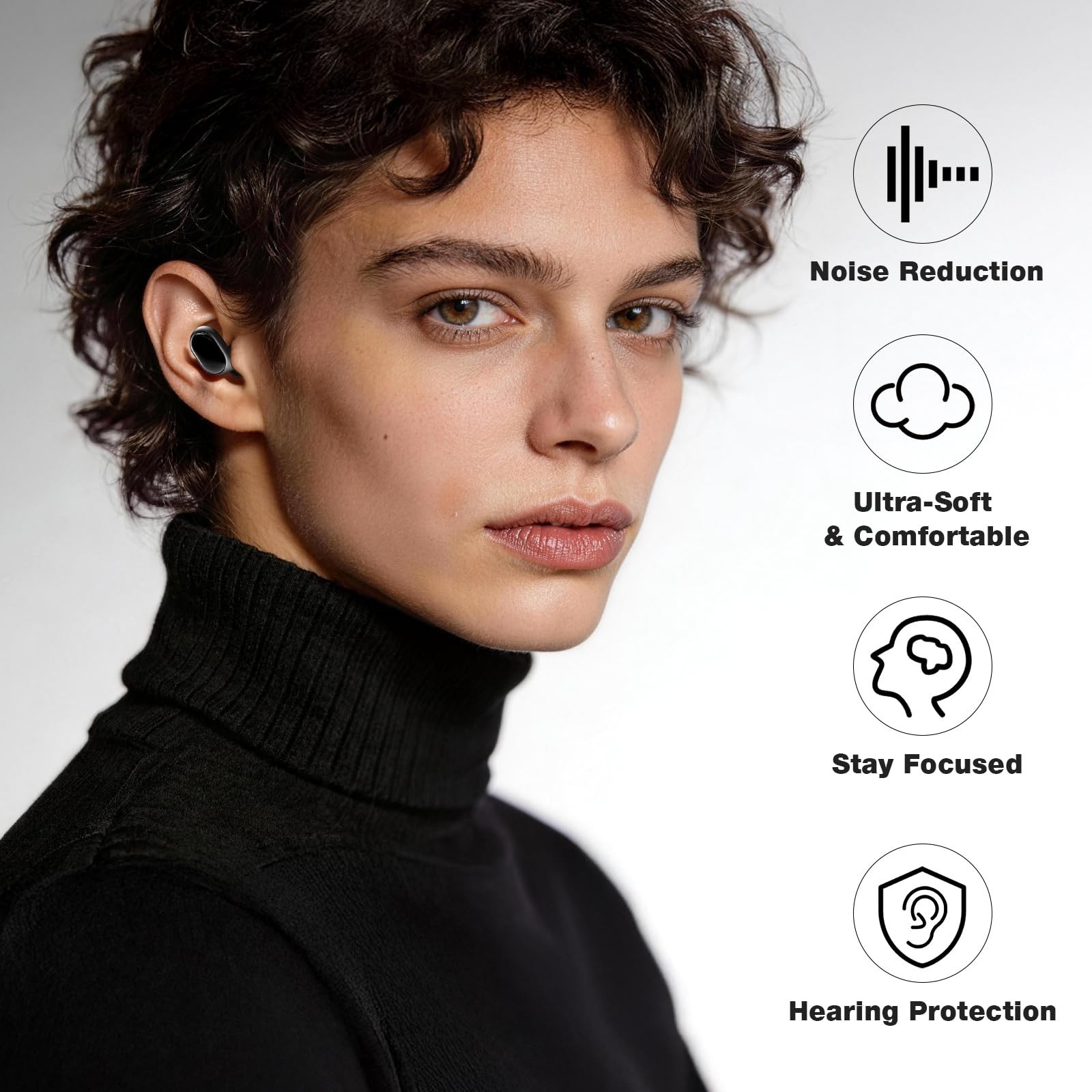 Ultimate Noise Cancelling Ear Plugs – 40dB SNR, Reusable Silicone, Custom Fit fo