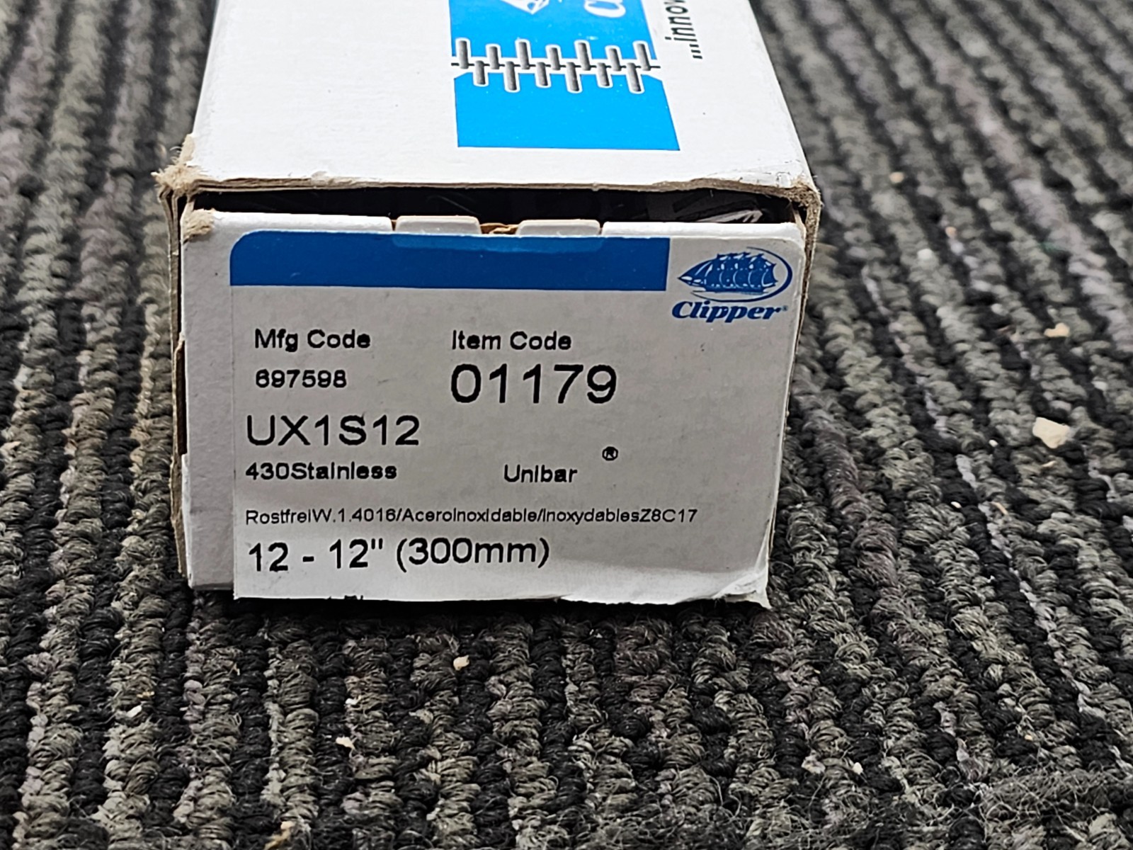 (QTY 12) Flexco UX1S12 Conveyor Belt Fasteners/Lacing Without Pins