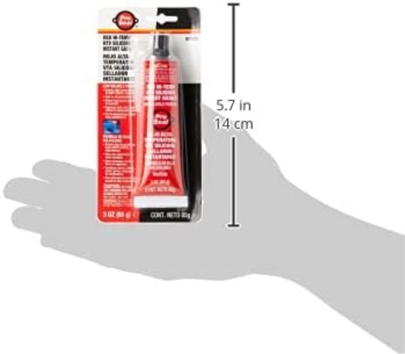 3 oz High-Temperature RTV Silicone Sealant in Red – Perfect for Exhausts & Pipes
