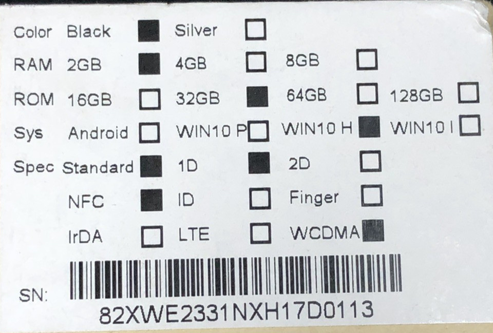 RUGGED TABLET Toughpad 2gb Windows 10 Wi-Fi Black Similar to ToughPad