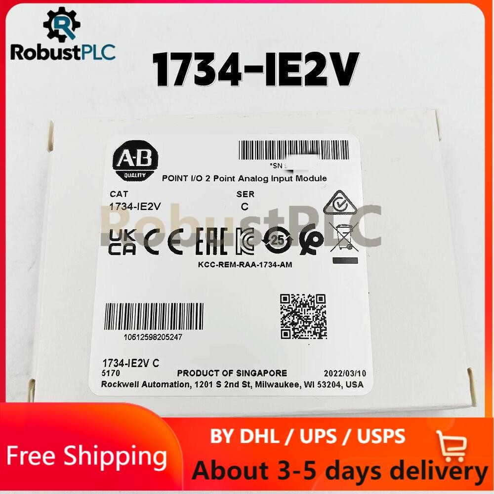 New Allen-Bradley 1734-IE2V 2 Point Analog PLC Input Module 1734IE2V US Free Tax