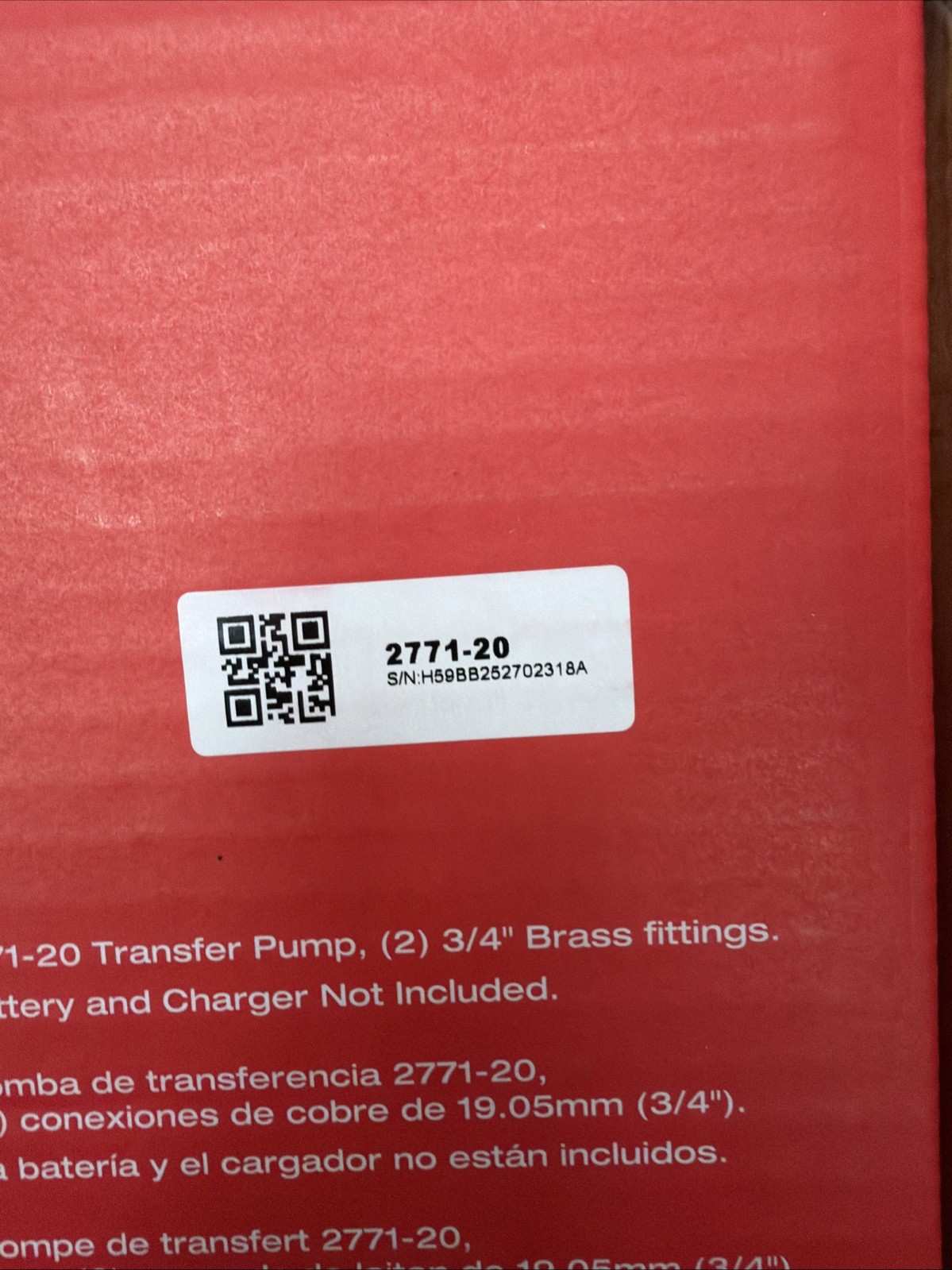 Milwaukee 2771-20 M18 FUEL 18V Water Transfer Pump – Bare Tool
