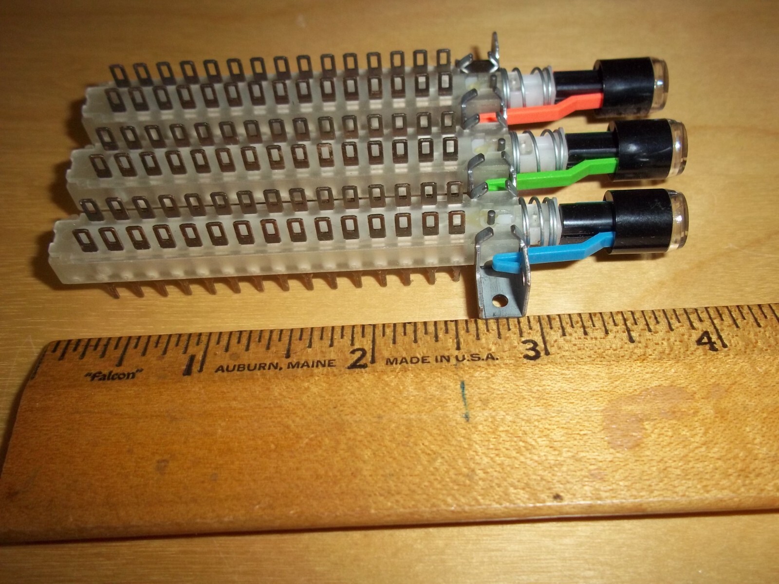 Interlock Push Button Switch 10PDT with COLORED BUTTON INDICATOR