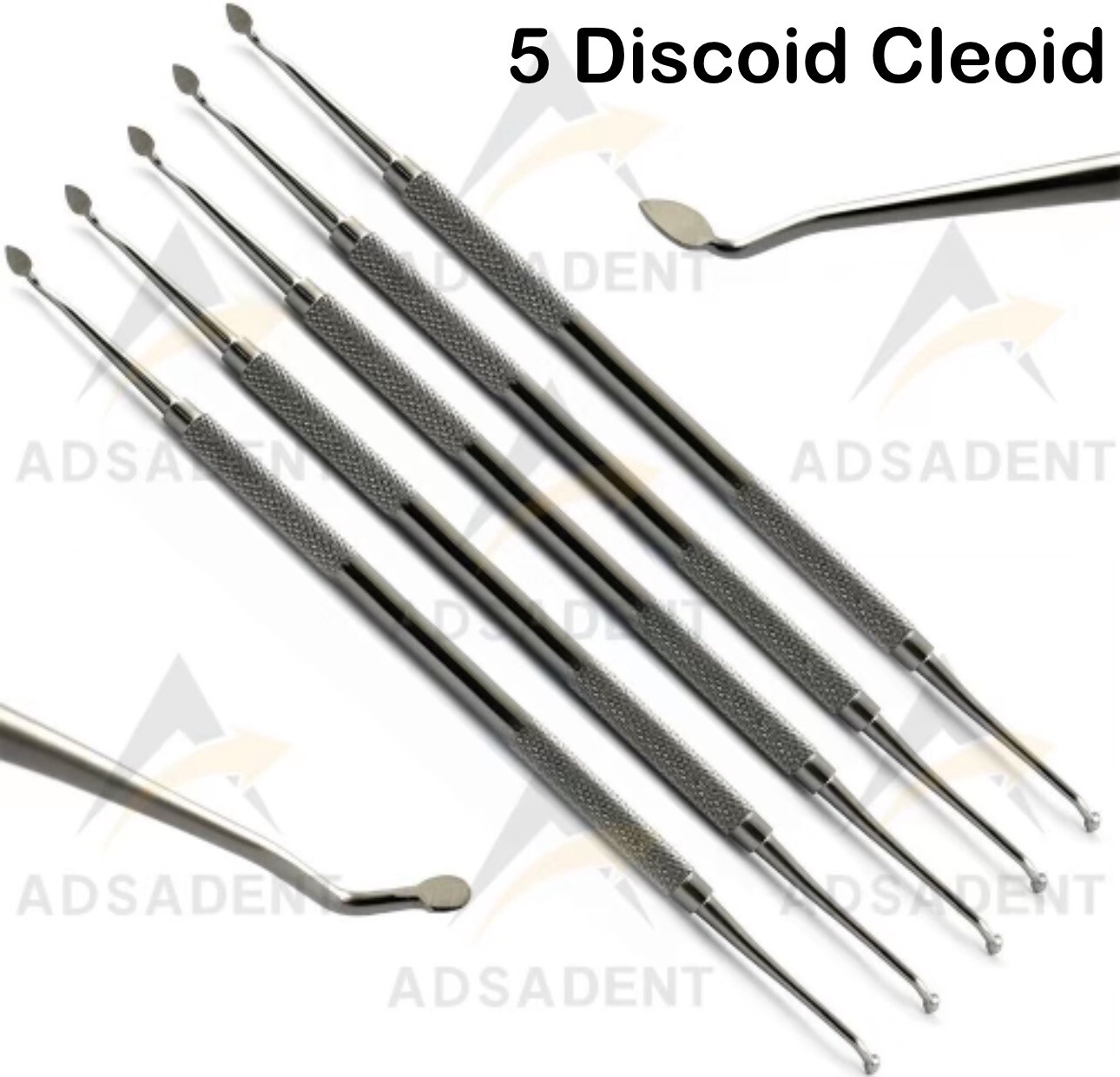 5Pcs Discoid Cleoid Carver Amalgam Dental Excavator Restorative Flash Remover