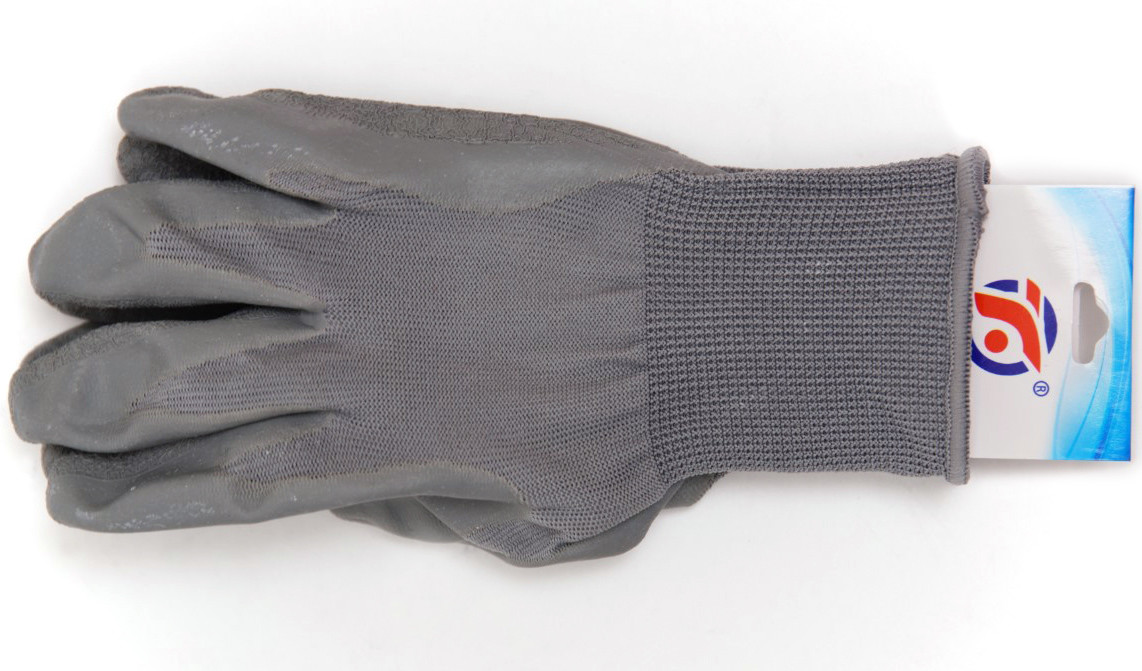 Textured Latex Coated HIGH GRIP Work Gardening Gloves Gray Men Size Small lot