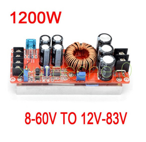 DC-DC Converter 10/12/15/20A 150/250/300/400/1200W Step up Step down Buck Boost