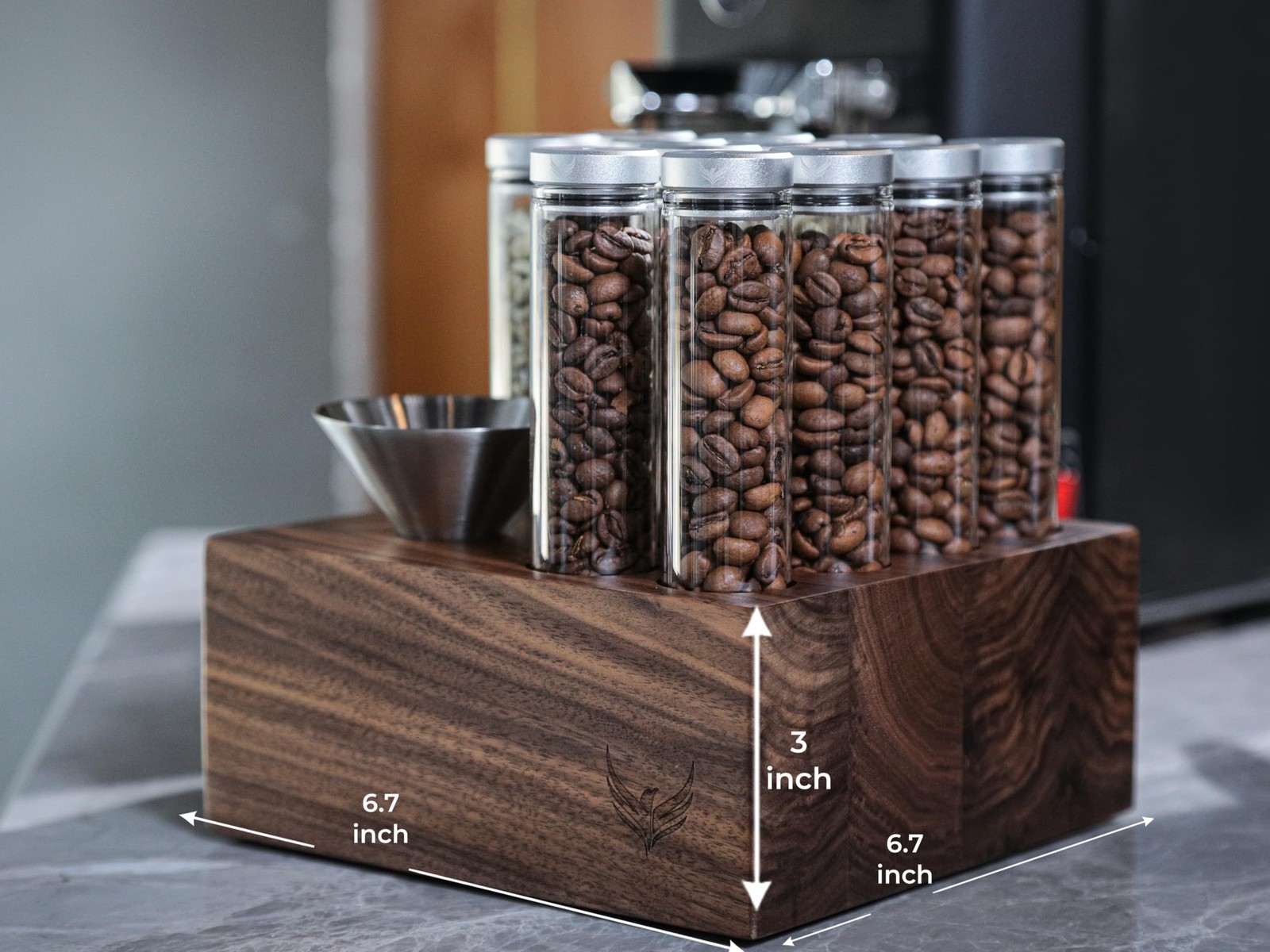 Knodos Single Dose Coffee Bean Storage Tubes Espresso Bean Cellar 12Pcs One-Way