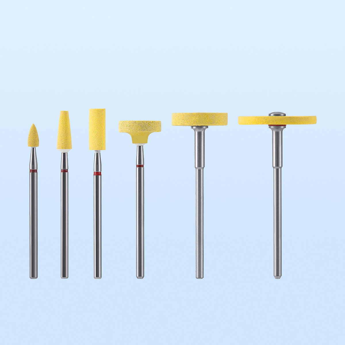 Dental Lab Ceramic Diamond Polisher Rubber Porcelain Wheel Discs Burs HP 2.35mm