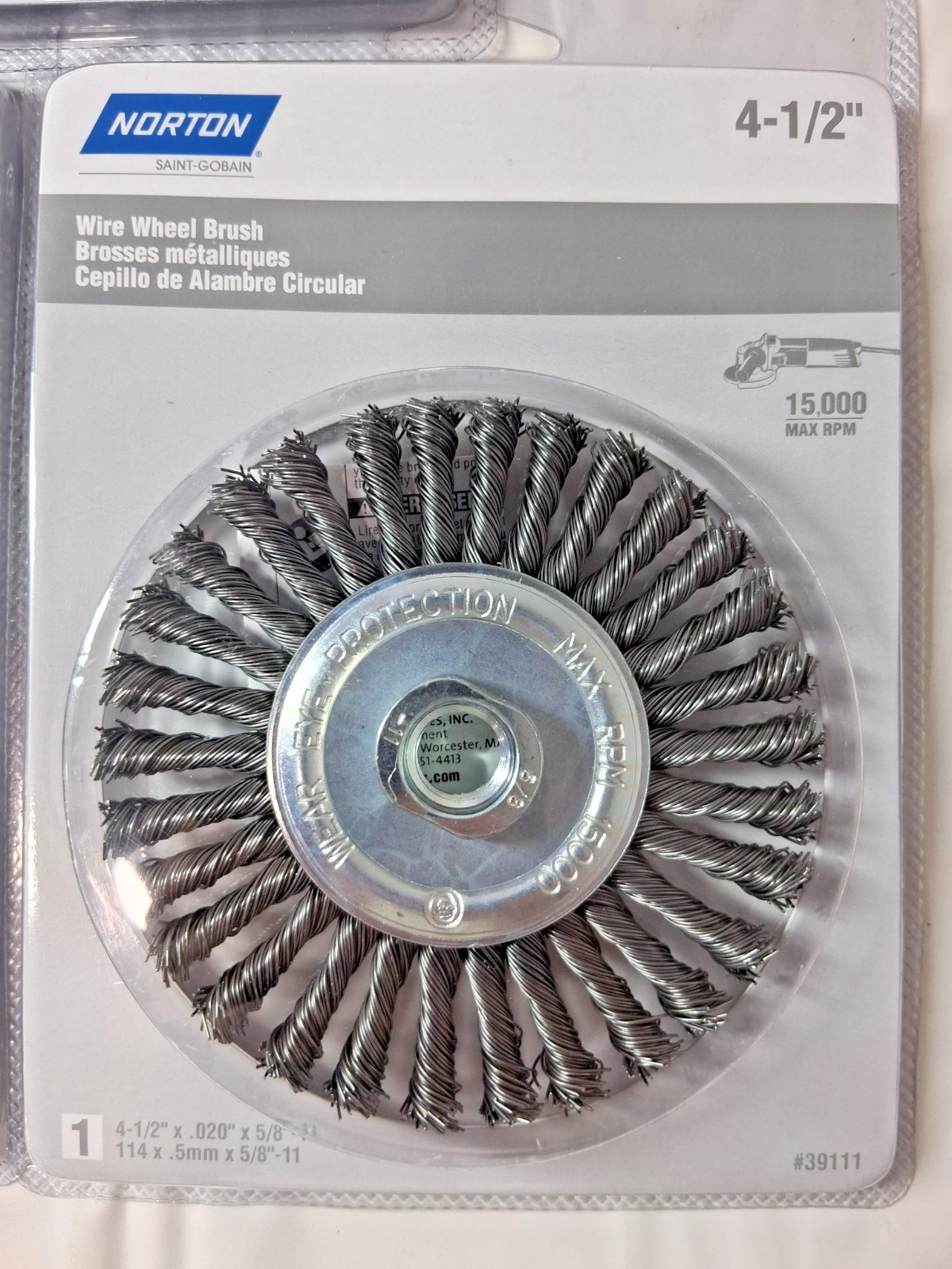 Norton Stringer Bead Wheel Brush 4-1/2″ Wheel Dia 66252839111