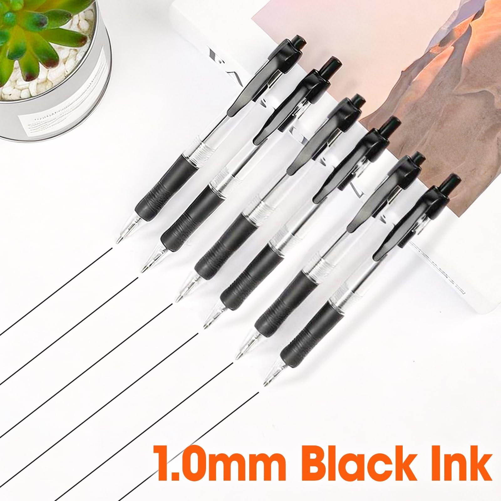 100 Pack Ballpoint Pens Bulk, Retractable 1 Count (Pack of 100), 100 pack