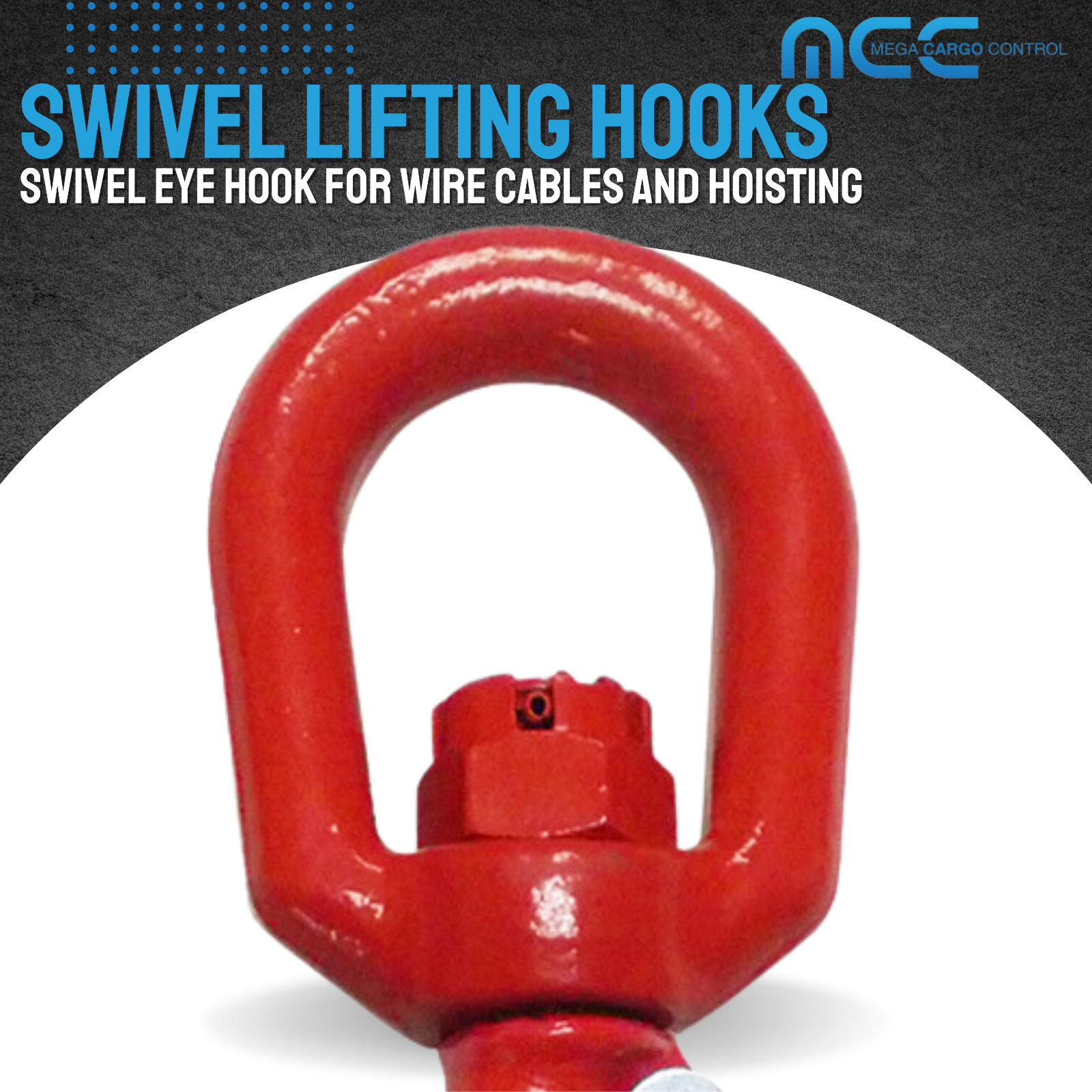 G80 Heavy Duty 1.2T – 5T Swivel Lifting Hook w/ Latch for Lifting Hoist Rigging