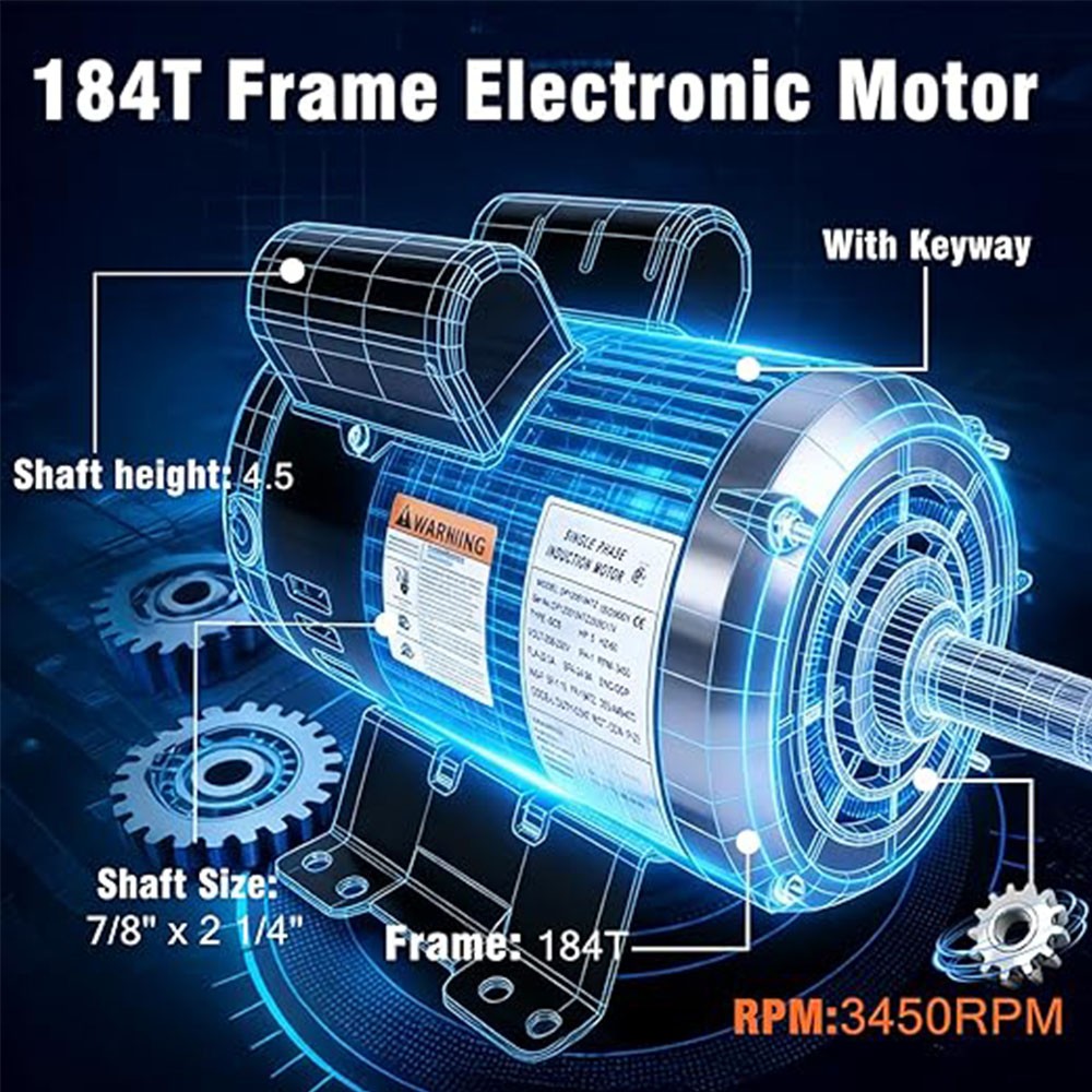 230V 5HP Air Compressor Motor 54421193 23220064 for Ingersoll Rand 60HZ NEW