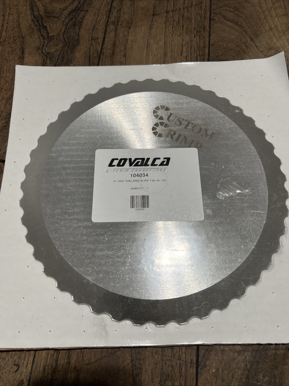 CUSTOM CRIMP HS-150 10 Inch Scalloped Blade