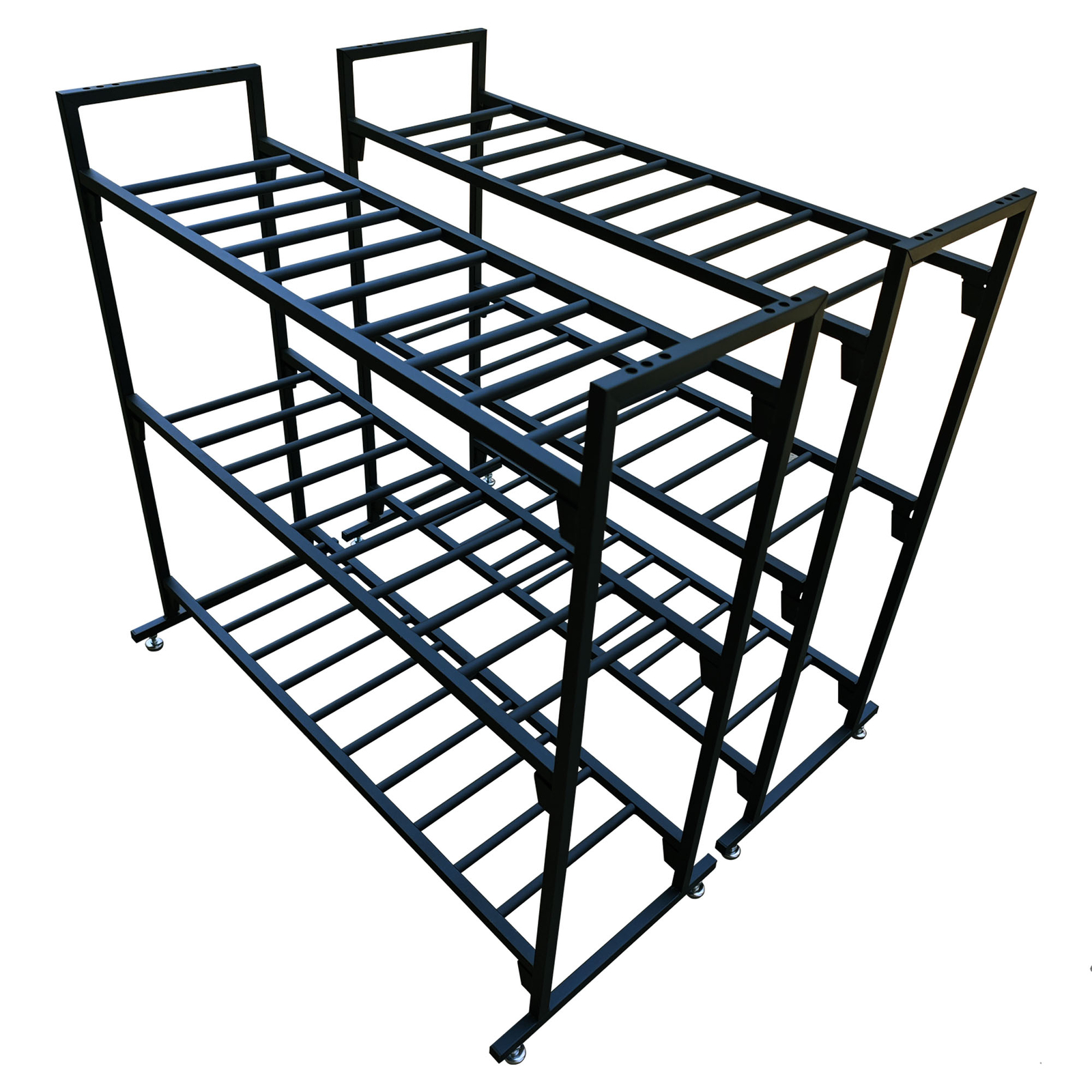 2 MotoProducts Battery Storage Rack holds 300 Pounds PER SHELF No tools required