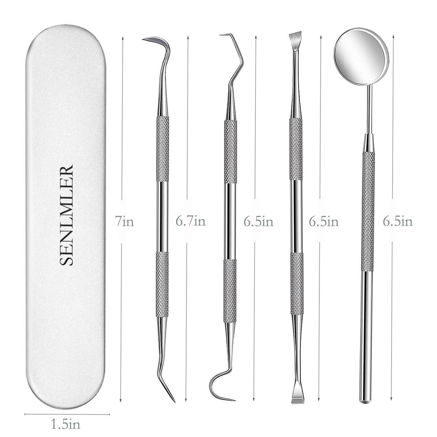 4 Pcs Dental Tools, Professional Remover Teeth Cleaning Tool Kit, Tooth Cleaner