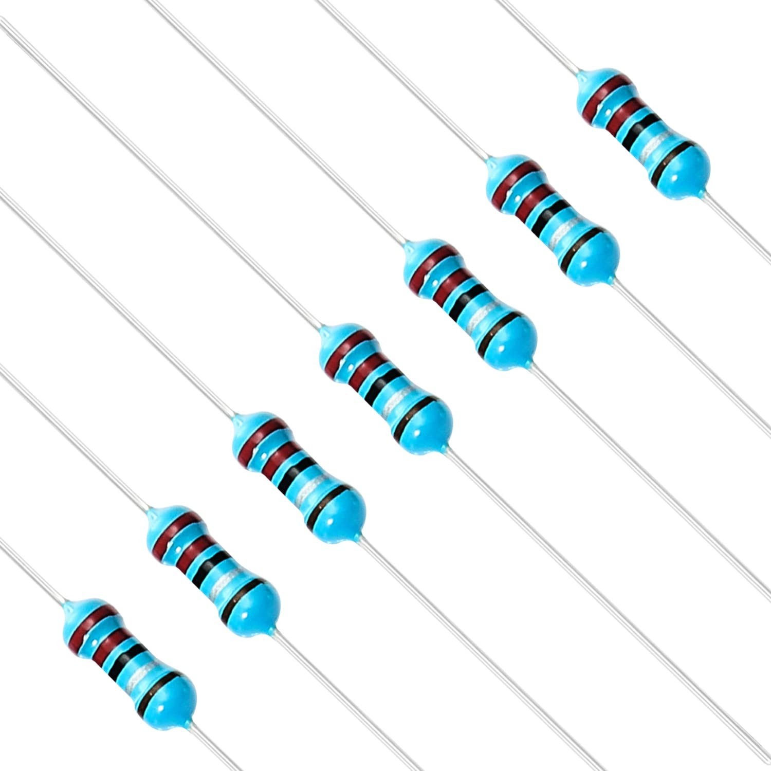 100pcs 1/4W 0.25W 2.2 Ω ohm 2r2 Metal Film Fixed Resistor 0.01 ±1% Tolerance …