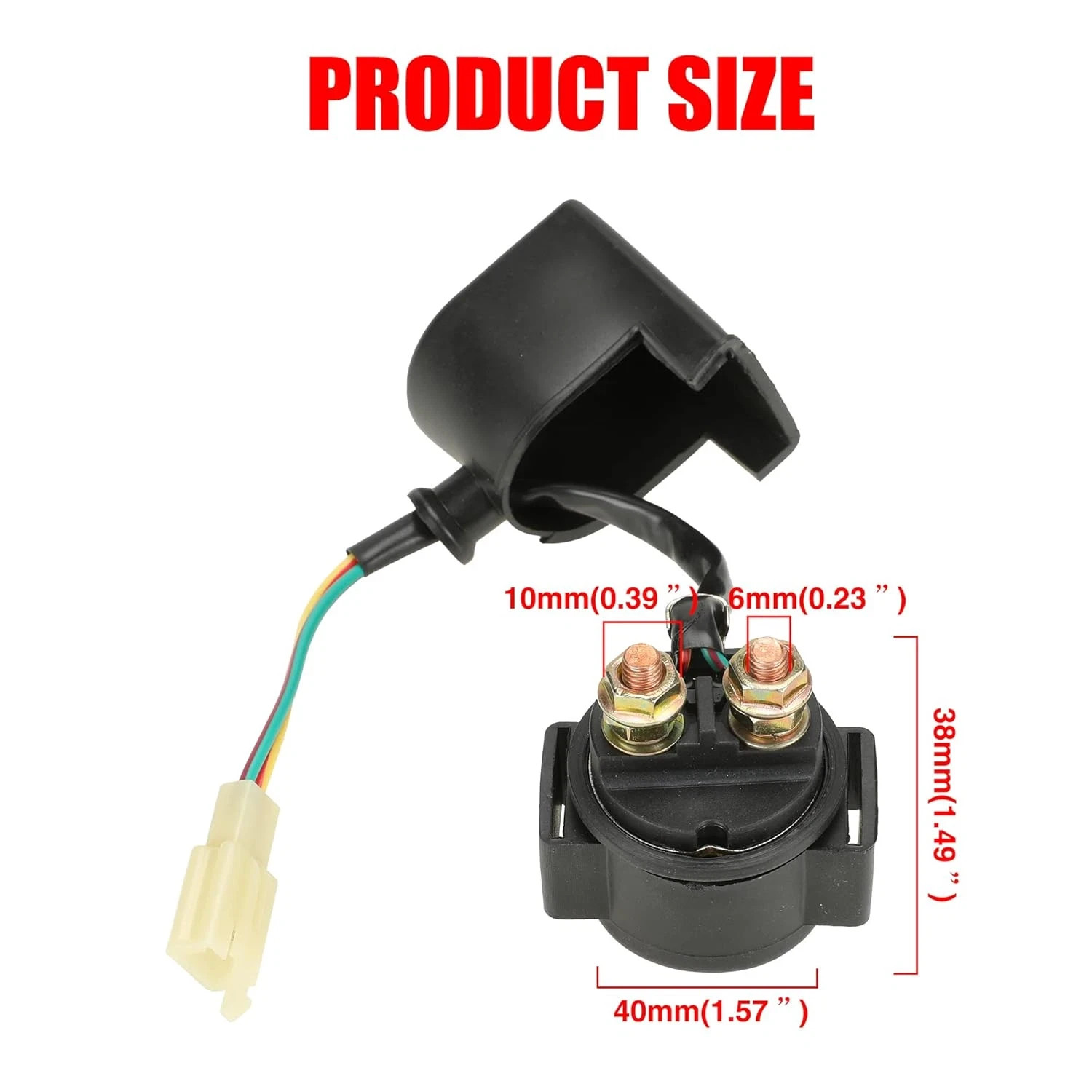 3 Bolt Starter Motor Solenoid Relay 125/110/50Cc 4 Wheeler Quad Chinese ATV