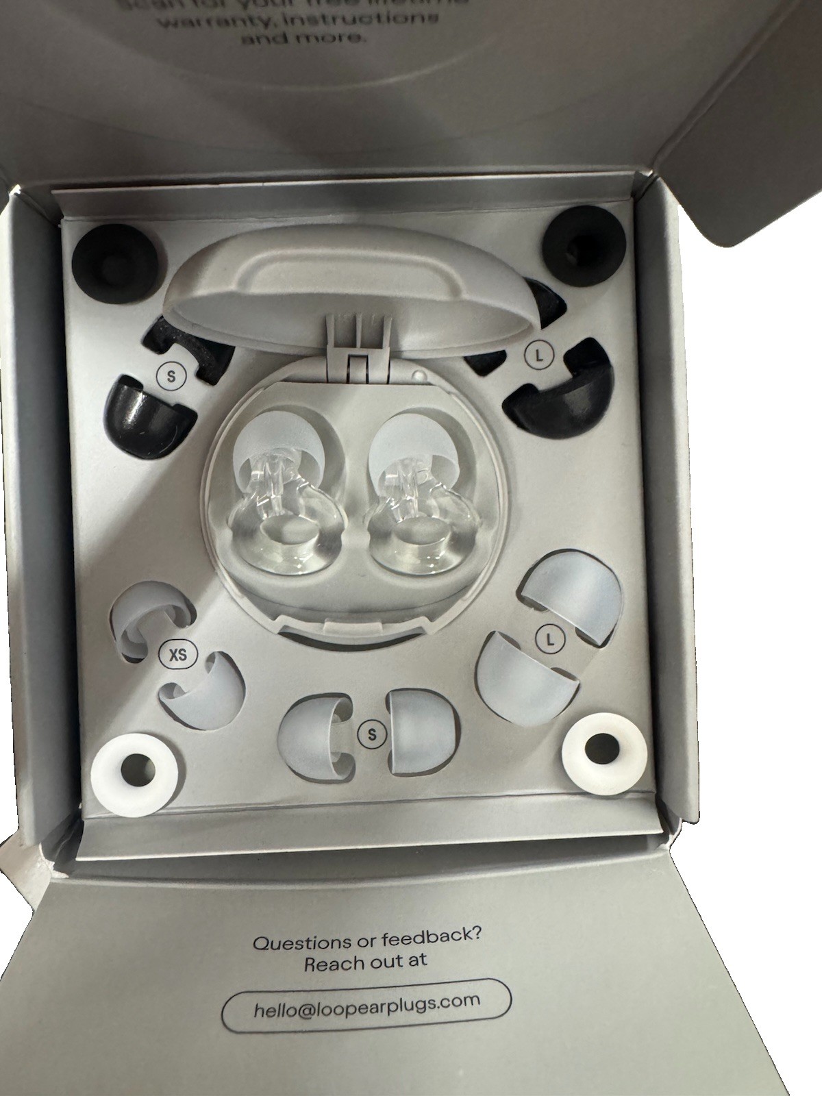 Loop Experience 2 Silver Noise Reduction Earplugs 12 dB Rating Open Box Complete