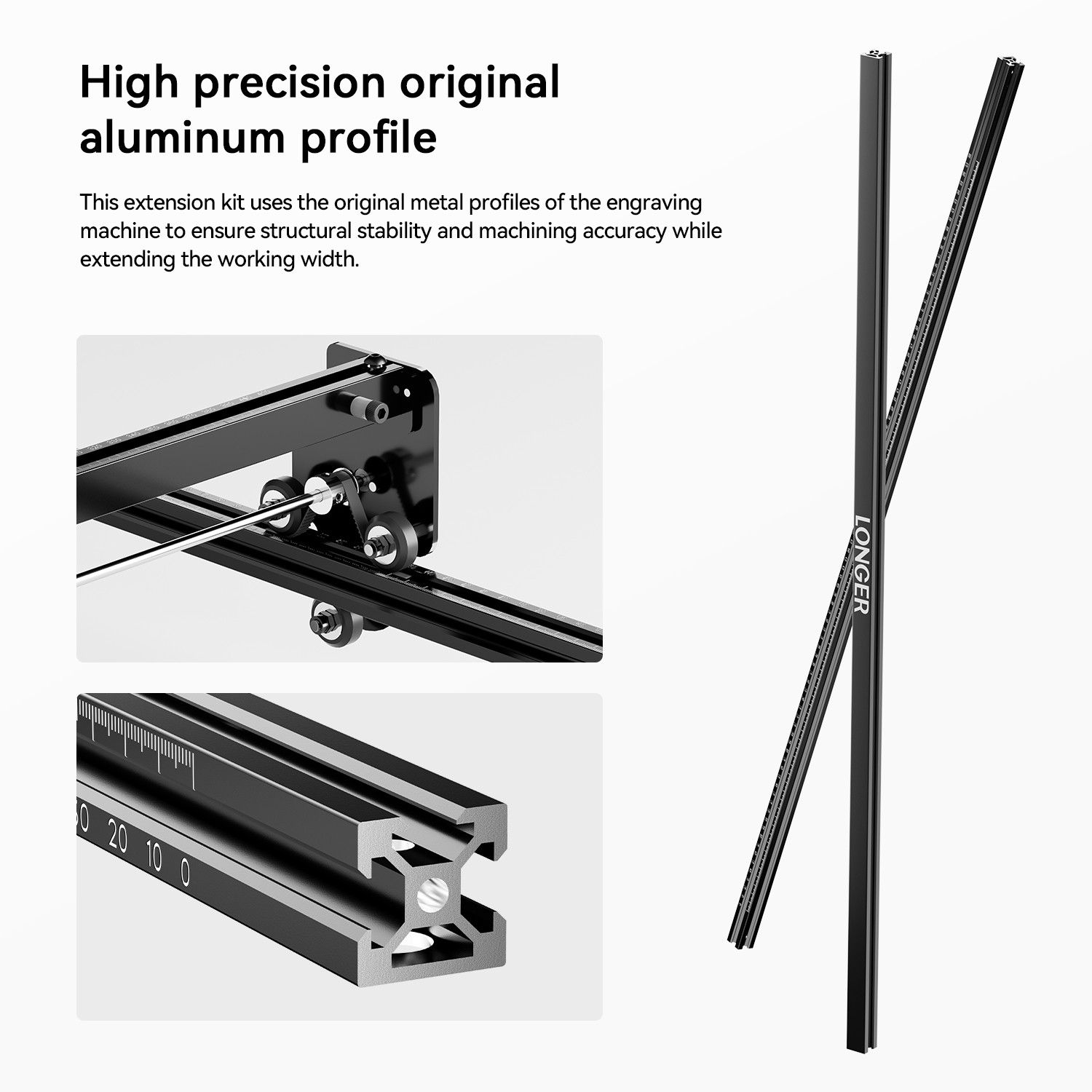 Extension Kits – Laser Engraver Area Expansion Kit XY Axis for Longer RAY5 NEW