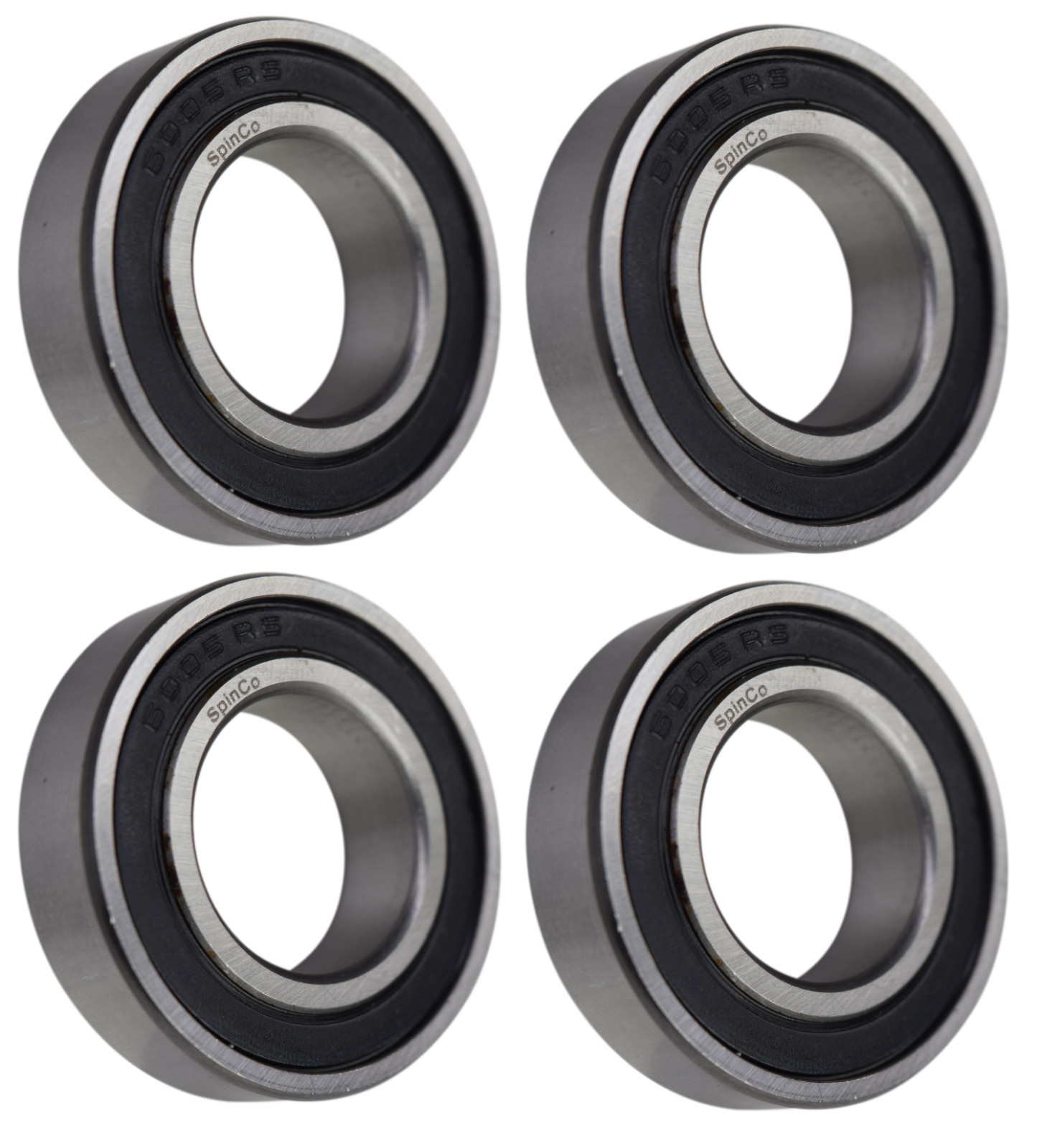 (4 Each) 6005-2RS, 6005LLU, 6005DDU Sealed Radial Ball Bearing 25X47X12 SpinCo