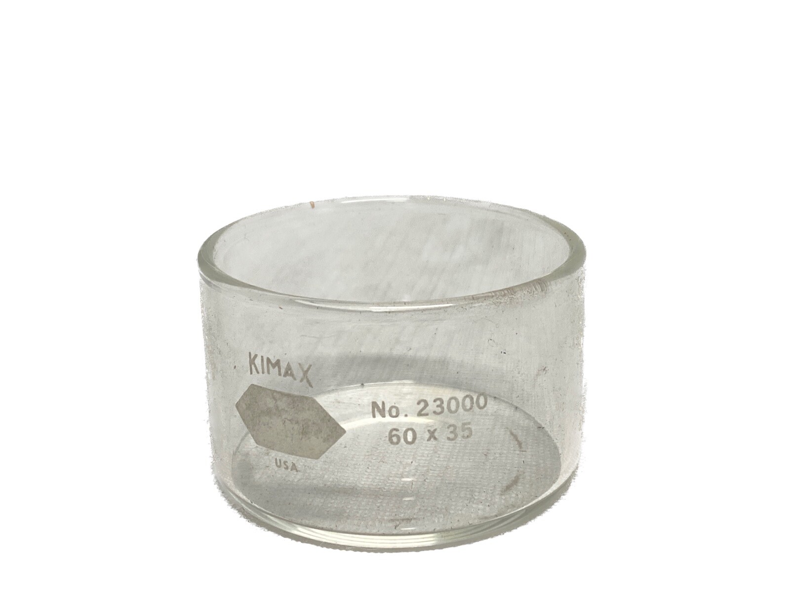 KIMAX KIMBLE Glass 80mL 60mm D x 35mm H Round Crystallizing Dish 23000-6035