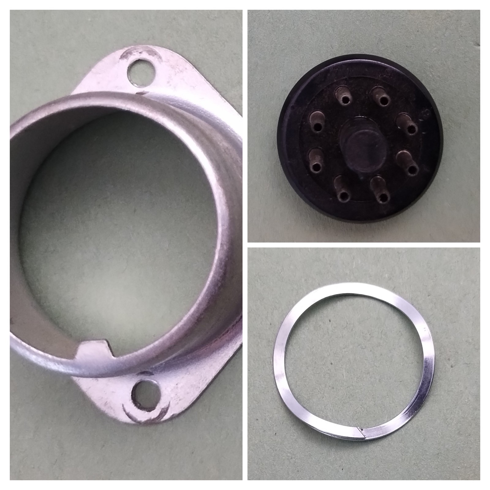 Kit Amphenol 86-CP8 Octal Accessory/Power Plug-In Recessed Mounting Shell NOS