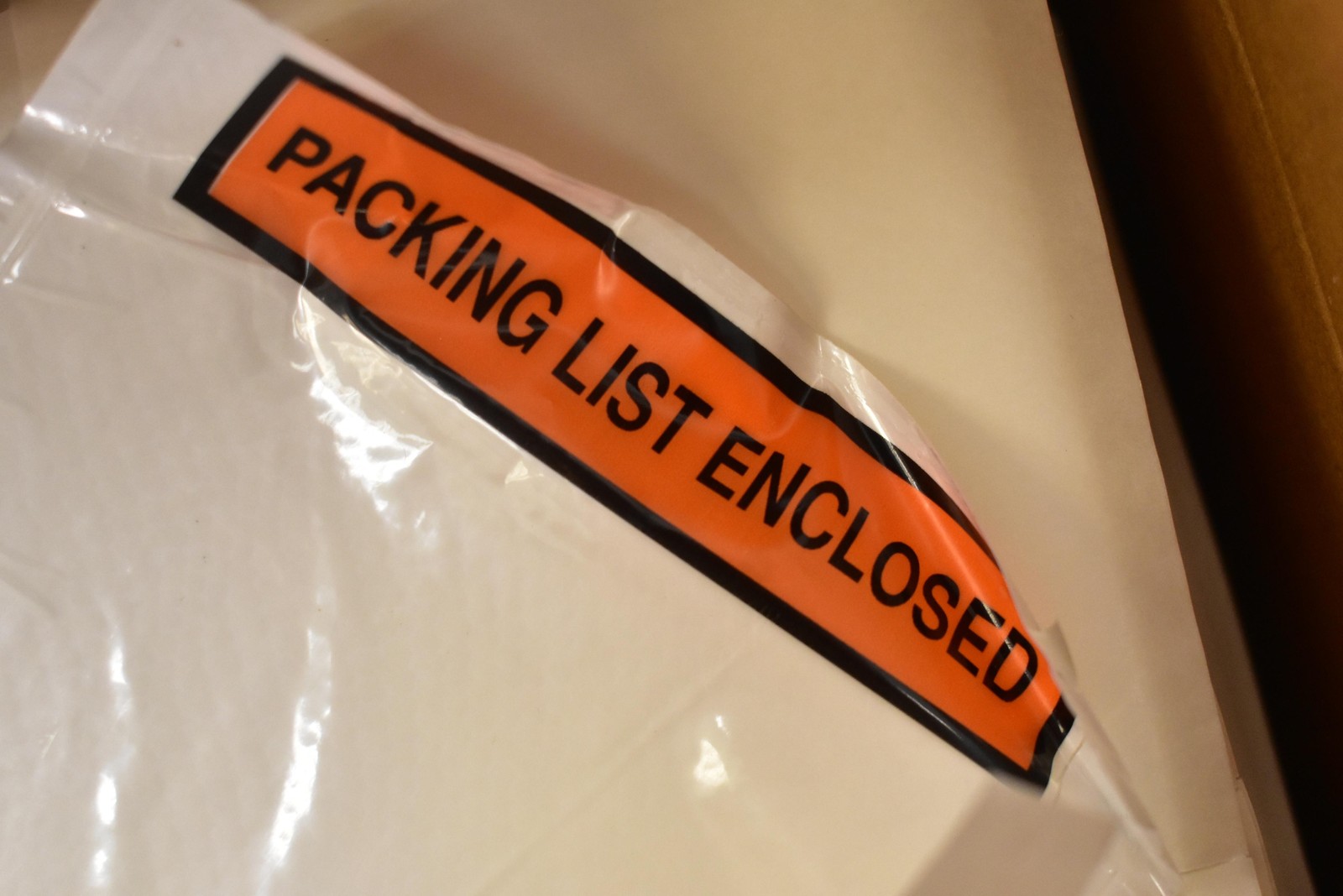 4.5 X 5.5 In Packing List Enclosed 1,000 Pieces/Case PAC10386 White Lot P0000398