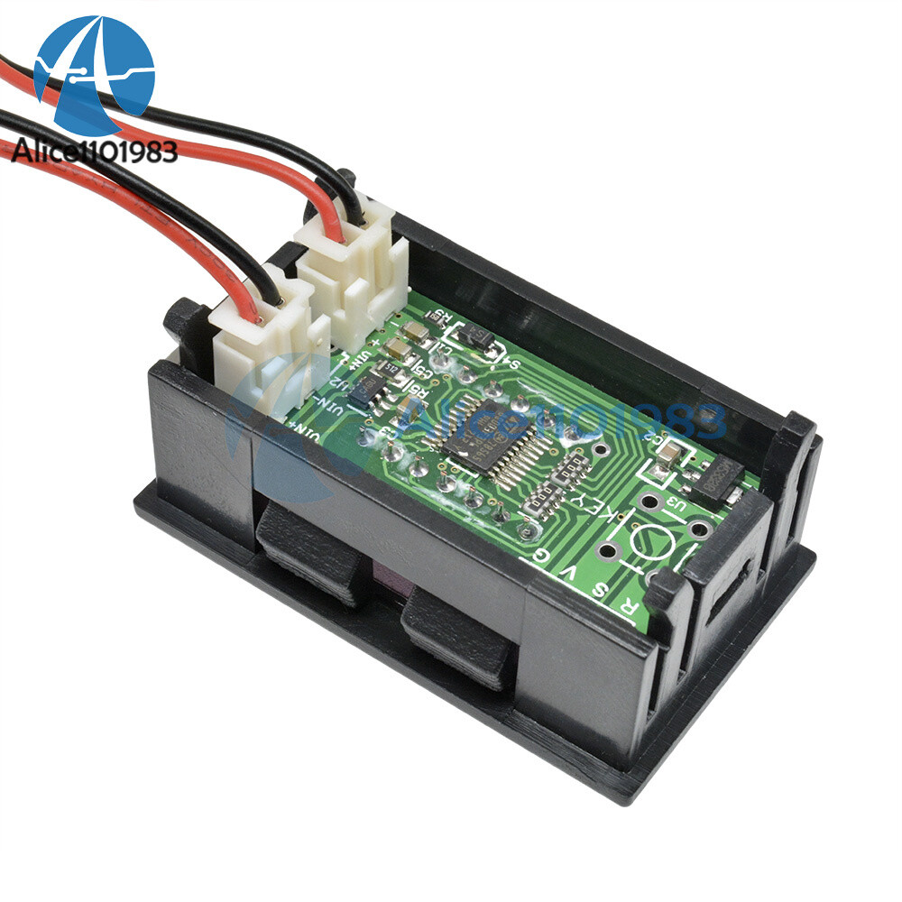 Red LED 5 Digit DC 0-4.3000-33.000V Digital Voltmeter Voltage Meter Car Panel