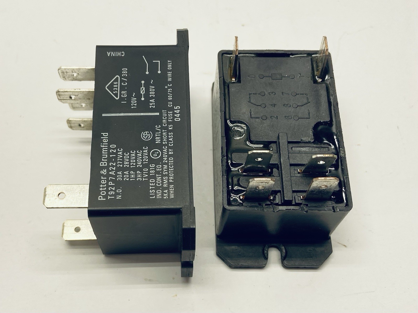2PCS T92P7A22-120 Relay 120VAC 30A 6PINS OV421