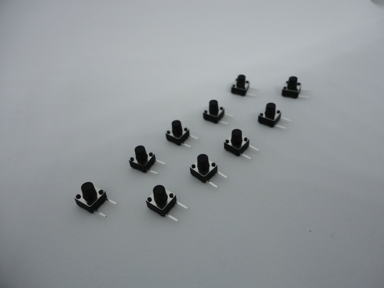 10 Pcs Pack Lot 6x6x7mm Momentary Push Micro Button Tactile Switch Side 2 Pins