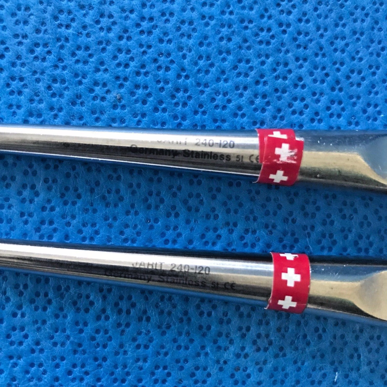 Lot of 2, Jarit Integra 240-120 Bruns Straight Oval Cup Curette, Size 3-0, O/R