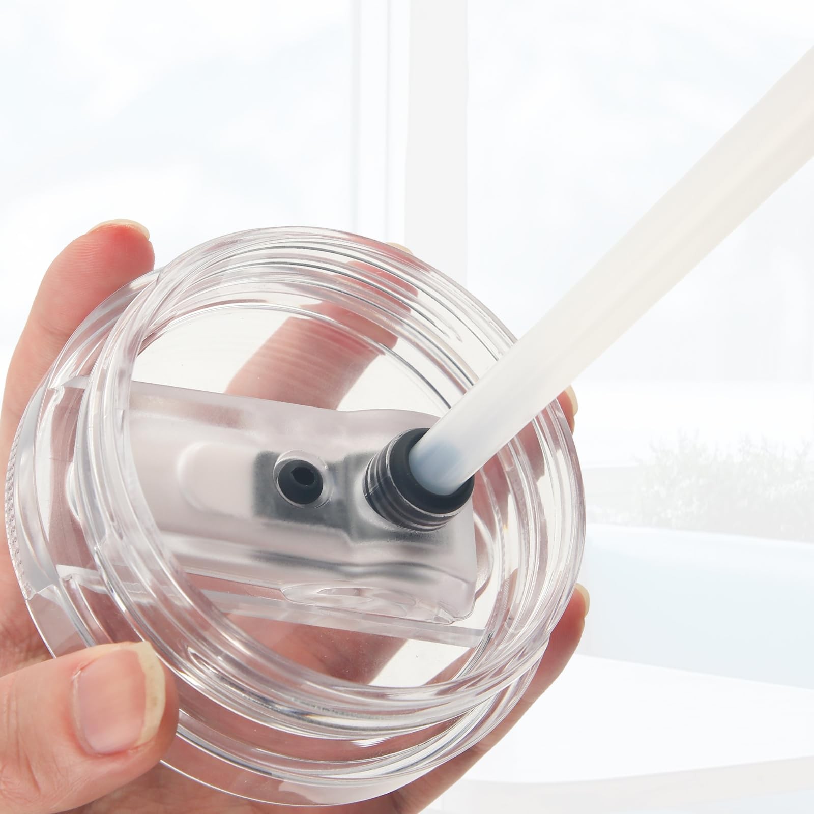 6pcs Replacement Straw Compatible with 30oz, as shown in the detailed picture