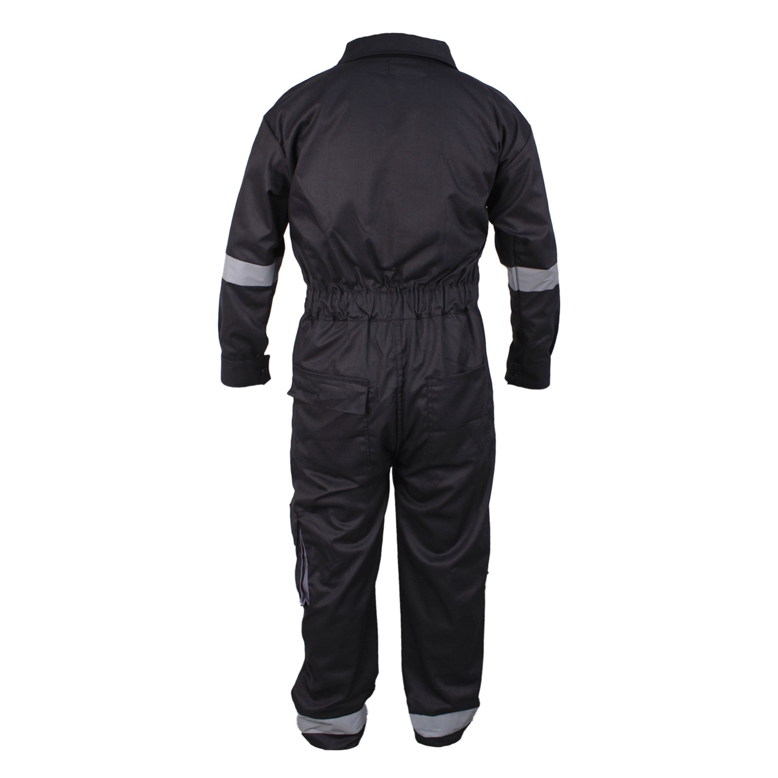 Black Work Wear Men’s Overalls Boiler Suit Coveralls Mechanics Protective